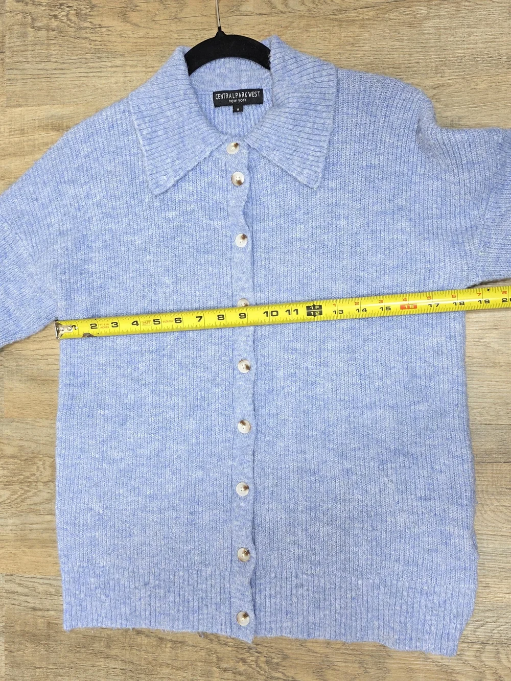 CENTRAL PARK WEST MILLIE OVERSIZED POLO SWEATER SIZE S MSRP $180